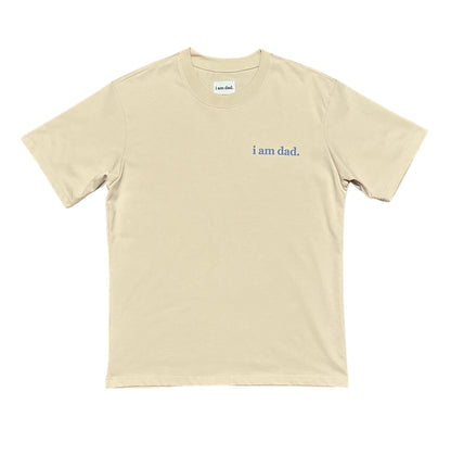 Blue i am dad. t-shirt with distressed back print